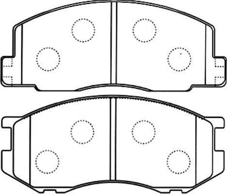 Kavo Parts BP-9098 - Kit de plaquettes de frein, frein à disque cwaw.fr