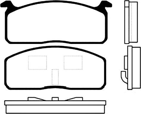 Kavo Parts BP-9001 - Kit de plaquettes de frein, frein à disque cwaw.fr