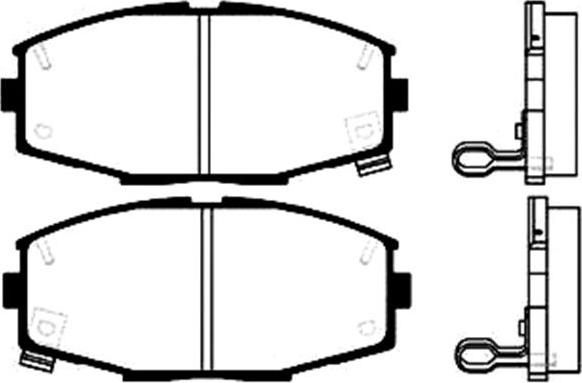 HELLA 8DB 355 006-241 - Kit de plaquettes de frein, frein à disque cwaw.fr