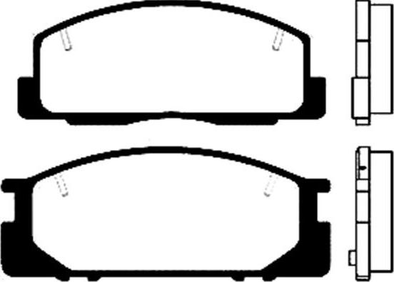 MDR MFP-2259 - Kit de plaquettes de frein, frein à disque cwaw.fr