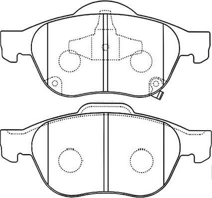 Kavo Parts BP-9080 - Kit de plaquettes de frein, frein à disque cwaw.fr