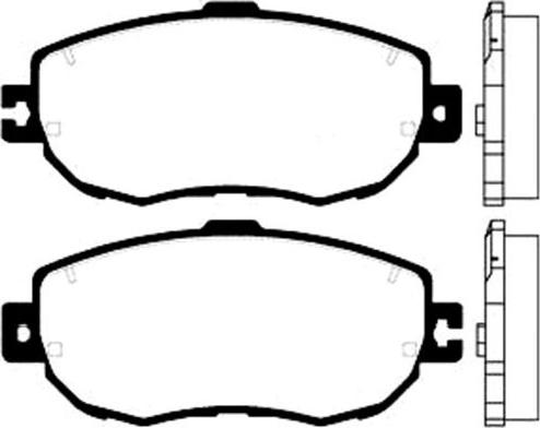 Kavo Parts BP-9035 - Kit de plaquettes de frein, frein à disque cwaw.fr