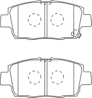 Kavo Parts BP-9144 - Kit de plaquettes de frein, frein à disque cwaw.fr