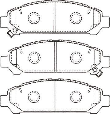 Kavo Parts BP-9152 - Kit de plaquettes de frein, frein à disque cwaw.fr