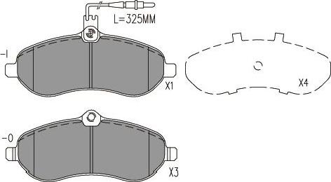 Kavo Parts BP-9162 - Kit de plaquettes de frein, frein à disque cwaw.fr