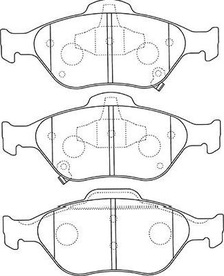 Kavo Parts BP-9109 - Kit de plaquettes de frein, frein à disque cwaw.fr