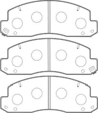 Kavo Parts BP-9106 - Kit de plaquettes de frein, frein à disque cwaw.fr