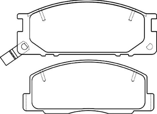 Kavo Parts BP-9101 - Kit de plaquettes de frein, frein à disque cwaw.fr