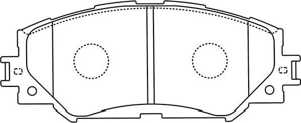 Kavo Parts BP-9116 - Kit de plaquettes de frein, frein à disque cwaw.fr