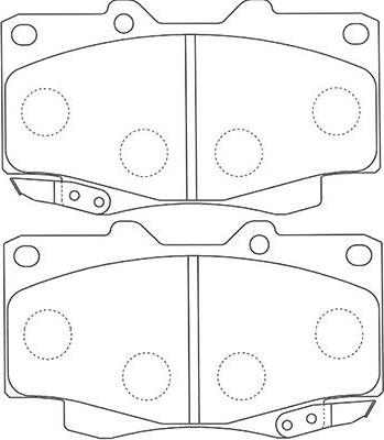 Kavo Parts BP-9117 - Kit de plaquettes de frein, frein à disque cwaw.fr