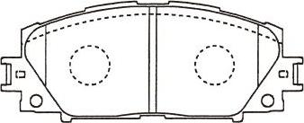 Kavo Parts BP-9136 - Kit de plaquettes de frein, frein à disque cwaw.fr