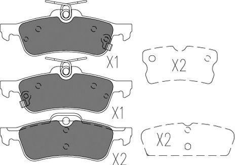 Kavo Parts BP-9131 - Kit de plaquettes de frein, frein à disque cwaw.fr