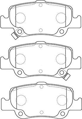 Kavo Parts BP-9129 - Kit de plaquettes de frein, frein à disque cwaw.fr