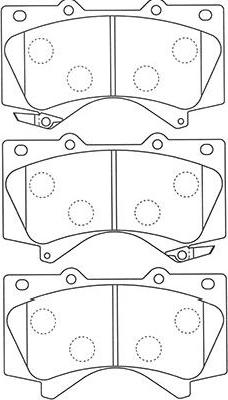 Kavo Parts BP-9121 - Kit de plaquettes de frein, frein à disque cwaw.fr