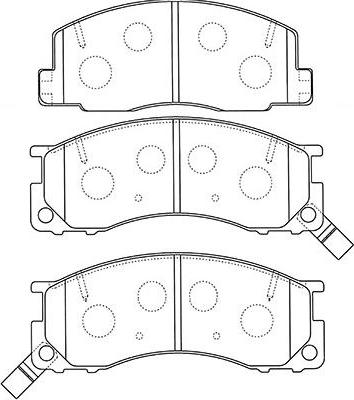 Kavo Parts BP-9123 - Kit de plaquettes de frein, frein à disque cwaw.fr