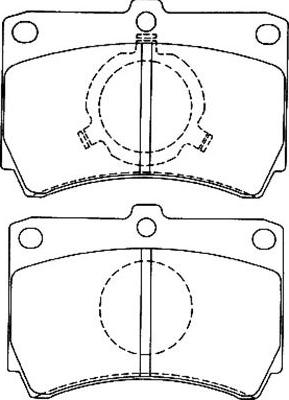 Kavo Parts BP-4549 - Kit de plaquettes de frein, frein à disque cwaw.fr