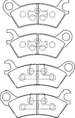 Kavo Parts BP-4547 - Kit de plaquettes de frein, frein à disque cwaw.fr