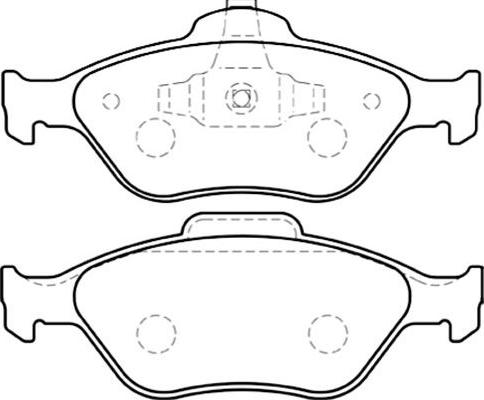 Kavo Parts BP-4554 - Kit de plaquettes de frein, frein à disque cwaw.fr