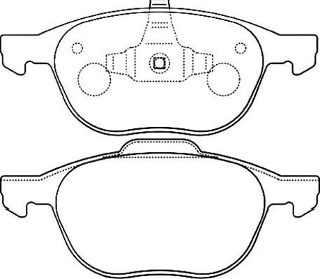 Kavo Parts BP-4555 - Kit de plaquettes de frein, frein à disque cwaw.fr