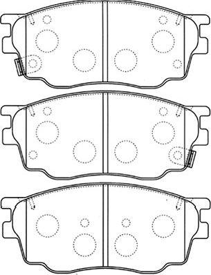 Kavo Parts BP-4550 - Kit de plaquettes de frein, frein à disque cwaw.fr