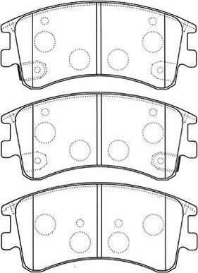 Kavo Parts BP-4551 - Kit de plaquettes de frein, frein à disque cwaw.fr