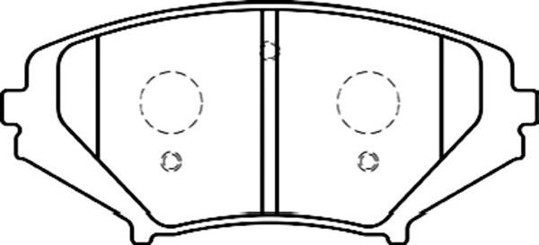 Kavo Parts BP-4558 - Kit de plaquettes de frein, frein à disque cwaw.fr