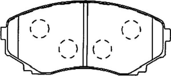 Kavo Parts BP-4557 - Kit de plaquettes de frein, frein à disque cwaw.fr