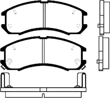 Kavo Parts BP-4516 - Kit de plaquettes de frein, frein à disque cwaw.fr