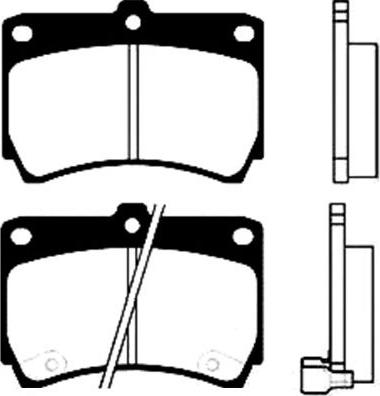 Kavo Parts BP-4517 - Kit de plaquettes de frein, frein à disque cwaw.fr