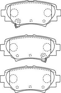 Kavo Parts BP-4586 - Kit de plaquettes de frein, frein à disque cwaw.fr