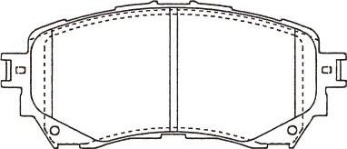 Kavo Parts BP-4581 - Kit de plaquettes de frein, frein à disque cwaw.fr