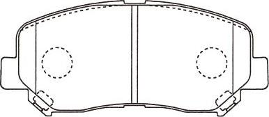 Kavo Parts BP-4582 - Kit de plaquettes de frein, frein à disque cwaw.fr