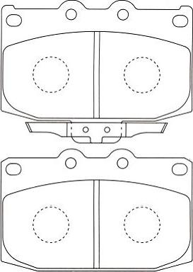 Kavo Parts BP-4530 - Kit de plaquettes de frein, frein à disque cwaw.fr