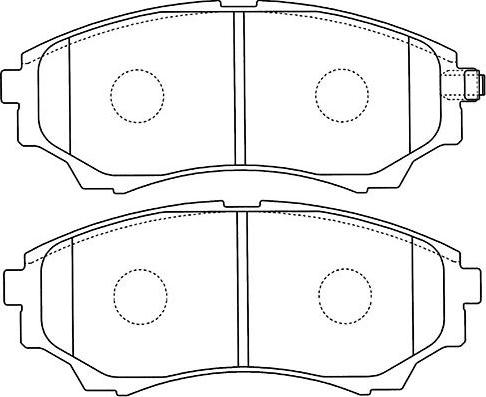 Kavo Parts BP-4570 - Kit de plaquettes de frein, frein à disque cwaw.fr