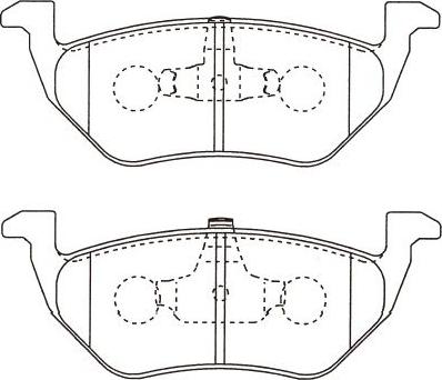 Kavo Parts BP-4578 - Kit de plaquettes de frein, frein à disque cwaw.fr