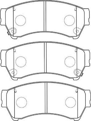 Kavo Parts BP-4572 - Kit de plaquettes de frein, frein à disque cwaw.fr