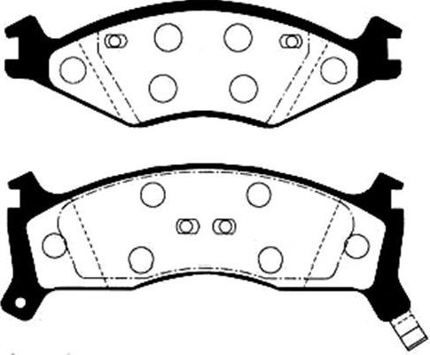 Kavo Parts BP-4000 - Kit de plaquettes de frein, frein à disque cwaw.fr