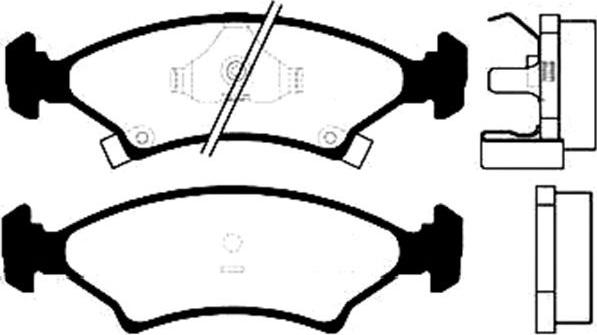 Kavo Parts BP-4001 - Kit de plaquettes de frein, frein à disque cwaw.fr