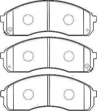 Kavo Parts BP-4008 - Kit de plaquettes de frein, frein à disque cwaw.fr