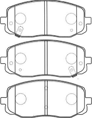 Kavo Parts BP-4015 - Kit de plaquettes de frein, frein à disque cwaw.fr