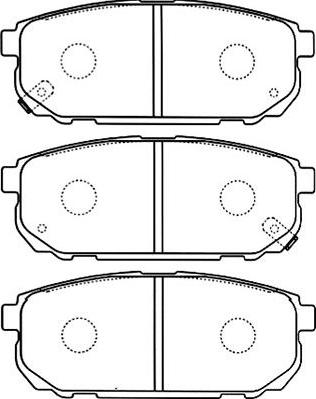 Kavo Parts BP-4011 - Kit de plaquettes de frein, frein à disque cwaw.fr