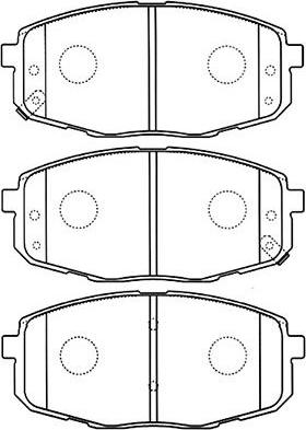 Kavo Parts BP-4013 - Kit de plaquettes de frein, frein à disque cwaw.fr