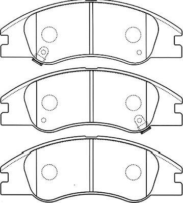 Kavo Parts BP-4012 - Kit de plaquettes de frein, frein à disque cwaw.fr