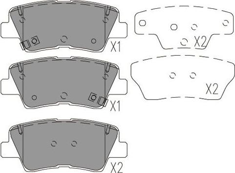 Kavo Parts BP-4031 - Kit de plaquettes de frein, frein à disque cwaw.fr