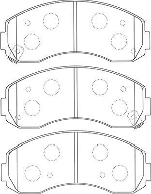 Kavo Parts BP-4020 - Kit de plaquettes de frein, frein à disque cwaw.fr