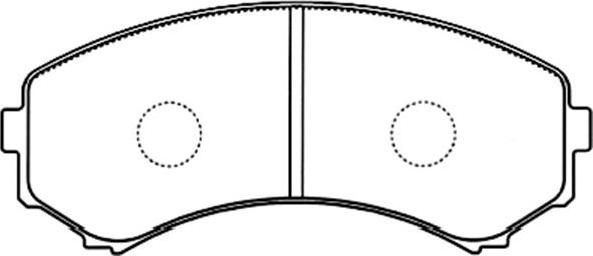 Kavo Parts BP-5545 - Kit de plaquettes de frein, frein à disque cwaw.fr