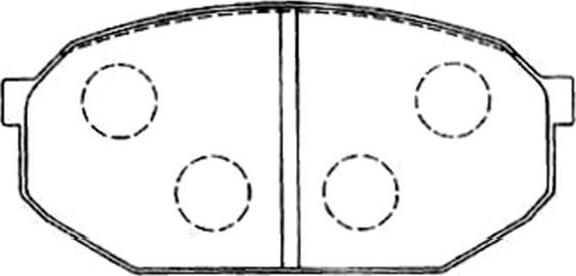 Kavo Parts BP-5547 - Kit de plaquettes de frein, frein à disque cwaw.fr