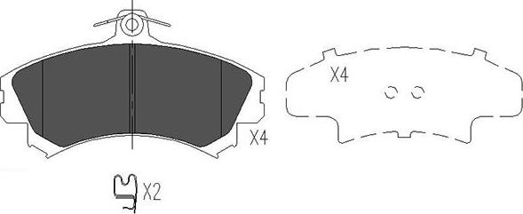 Kavo Parts BP-5553 - Kit de plaquettes de frein, frein à disque cwaw.fr