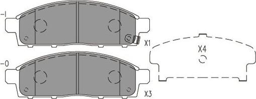 Kavo Parts BP-5566 - Kit de plaquettes de frein, frein à disque cwaw.fr