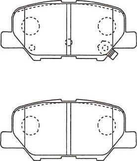 Kavo Parts BP-5562 - Kit de plaquettes de frein, frein à disque cwaw.fr